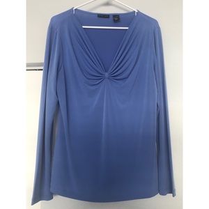 Light blue shirt with V-neck